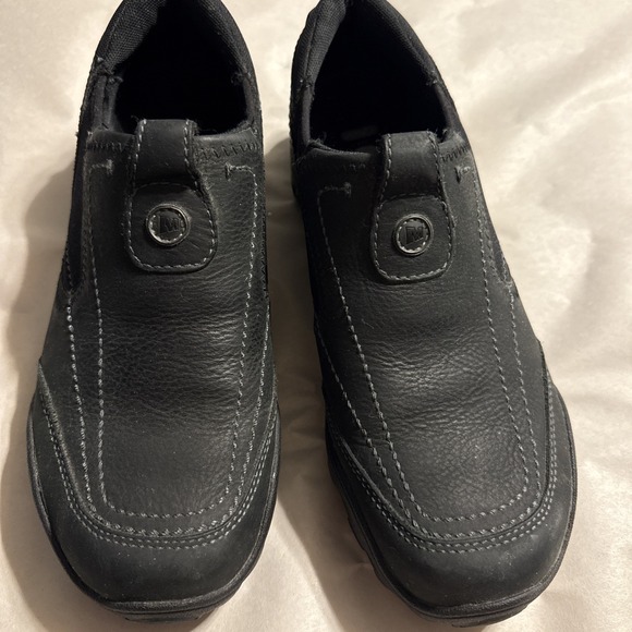 MERRELL‎ SLIP ON WOMEN'S SIZE 9 OPAL BLACK ORTHOLITE VIBRAM ARCH SUPPORT COMFORT - Picture 1 of 10